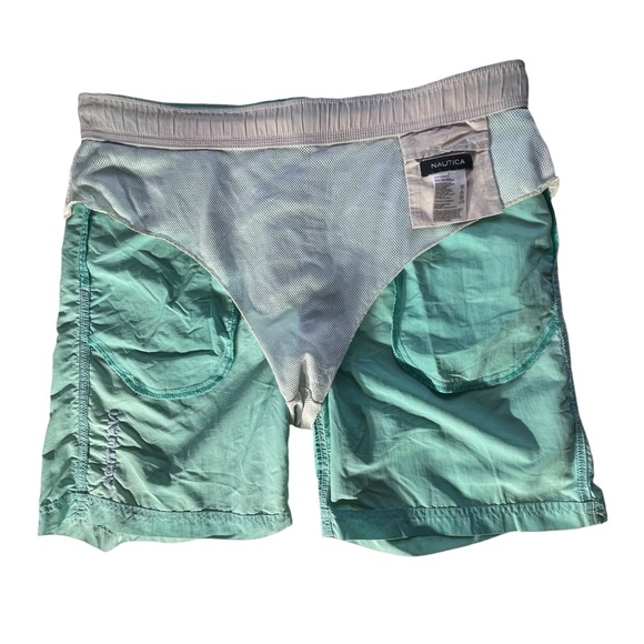 Nautica Mens Swim Trunks Mens Small Shorts Suit Lined Netting Elastic Drawstring - Picture 5 of 16